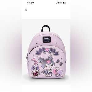 Sanrio Loungefly kuromi Baku ribbons mini backpack